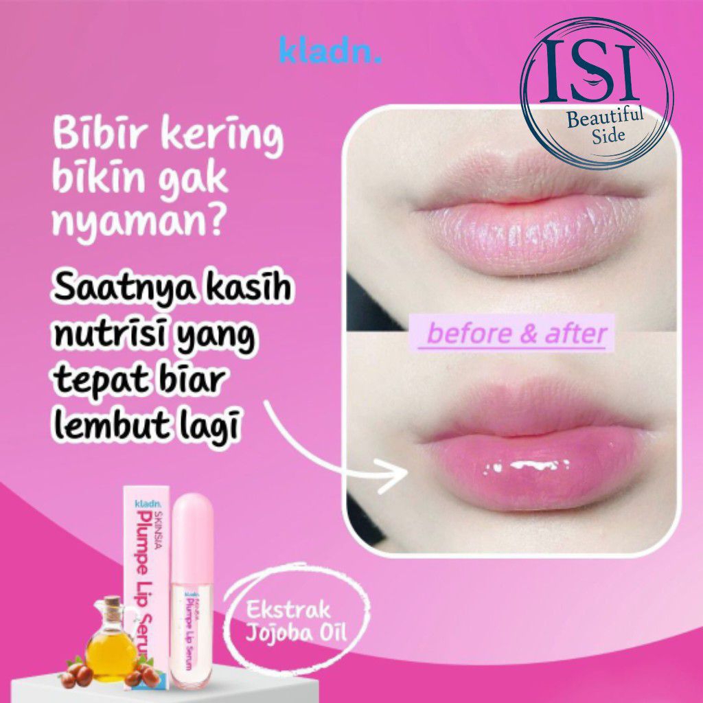 #4pcs Skinsia Plumpe Lip Serum Kladn lebih hemat #lip serum untuk bibir pecah-pecah, kering, & hitam