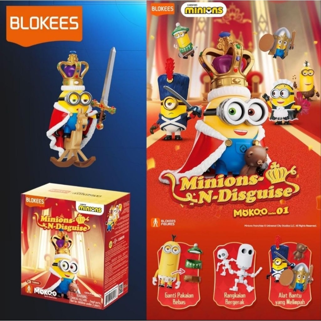 BLOKEES MINIONS MOKOO series 01_BLOKEES MINION_KING BOB SECRET