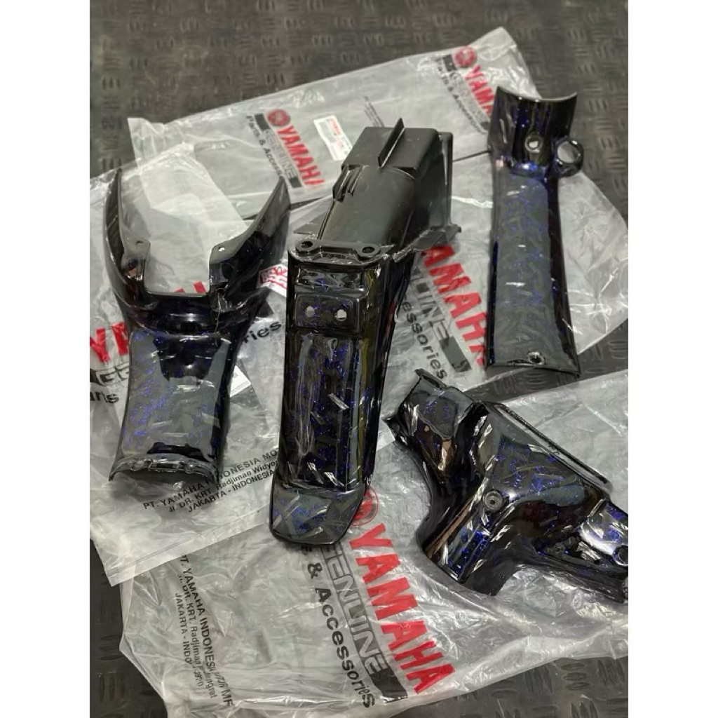 body set kasar fizr original baru skining carbon forget biru diamond