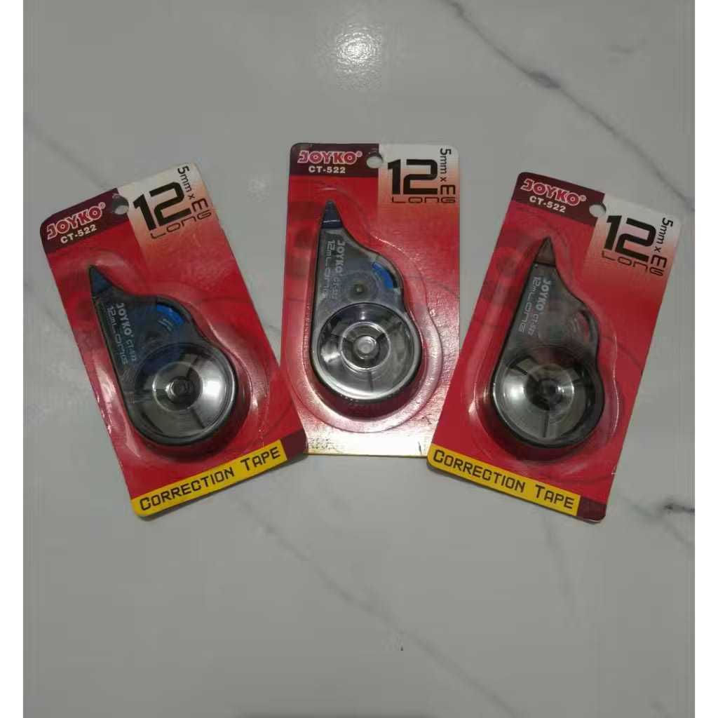 Tip-Ex Kertas Joyko 12m 5mm Correction Tape CT-522 / 1PCS