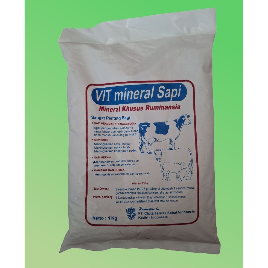 VIT MINERAL SAPI - KALSIUM PENGGEMUK SAPI KAMBING TERNAK PELENGKAP PAKAN KONSENTRAT