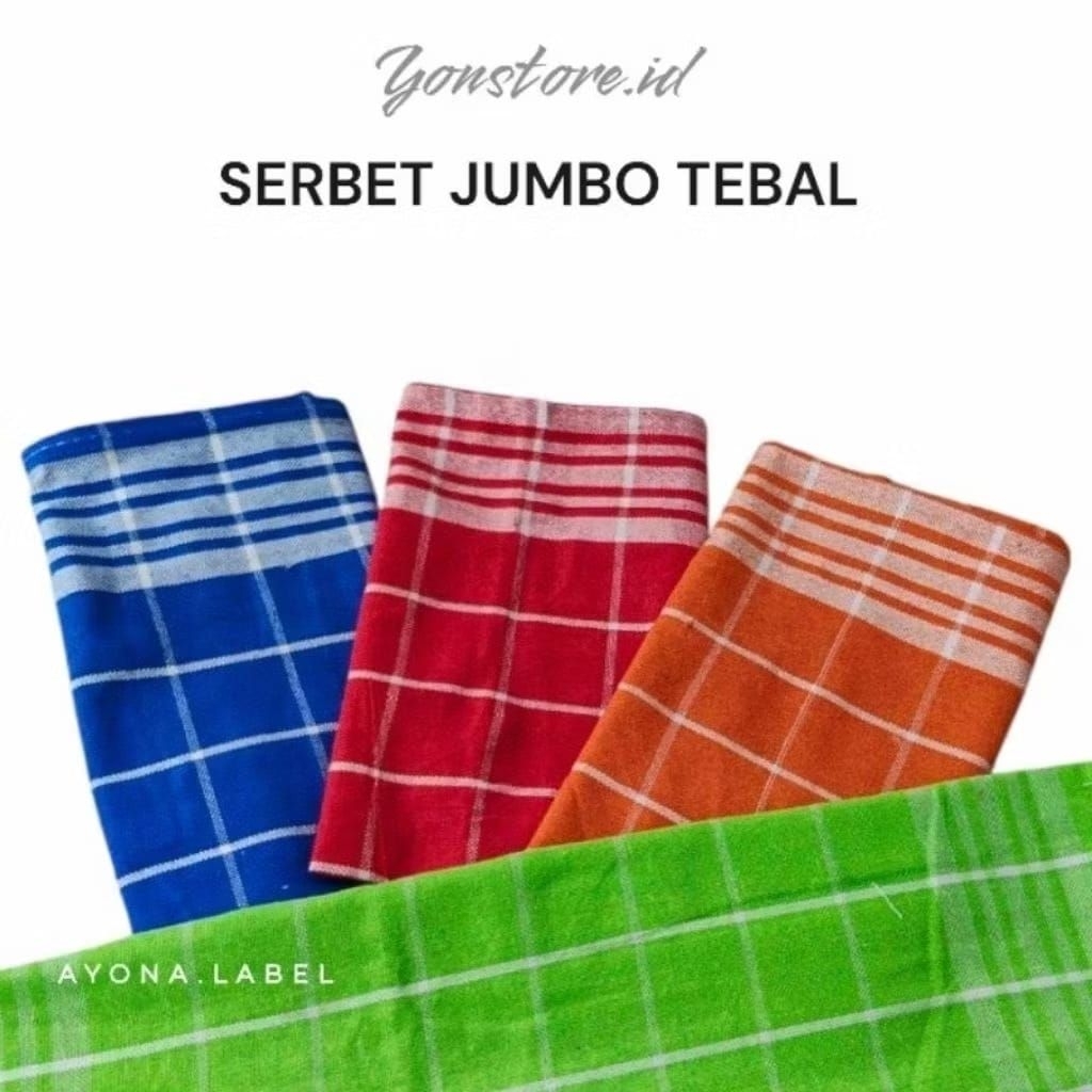 SERBET JUMBO 1 Lembar / Serbet dapur 1 lusin / serbet makan / serbet tebal / lap serbet dapur / lap 