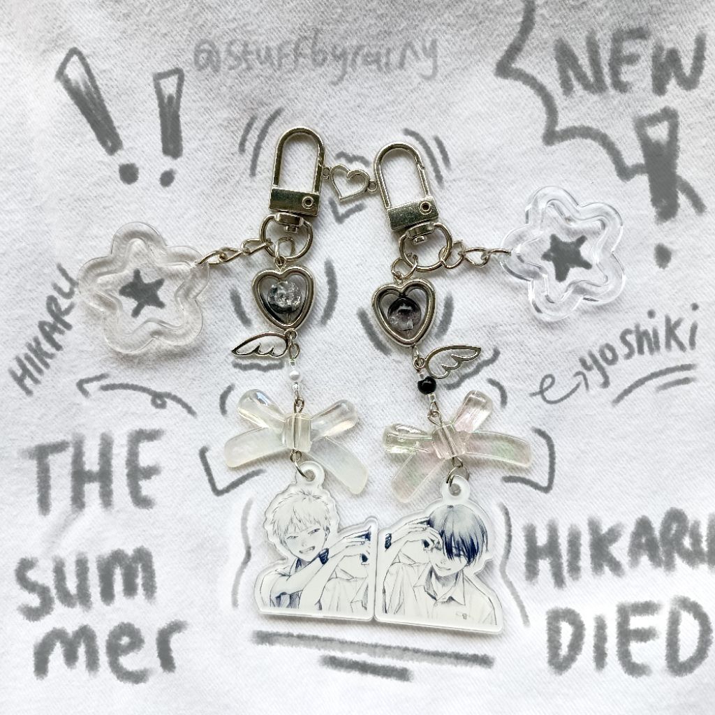 Matching Keychain mini The Summer Hikaru Died Unofficial | mini bagcharm | gantungan kunci anime