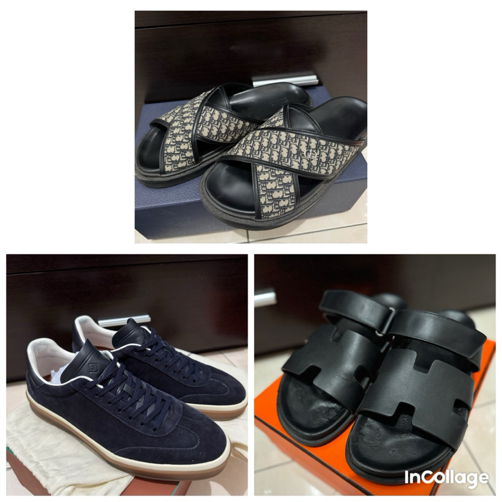 Sepatu Sandal Pria Preloved Dr LP Like New Dior Chypre