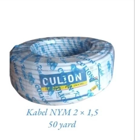 Kabel Listrik Kawat Tembaga CULION NYM 2 x 1,5 mm Culion 50 Meter