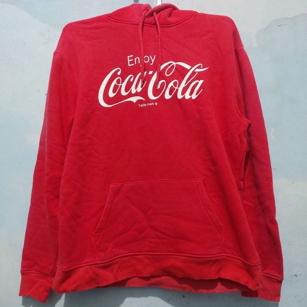 Hoodie H&M Original Merah Coca Cola