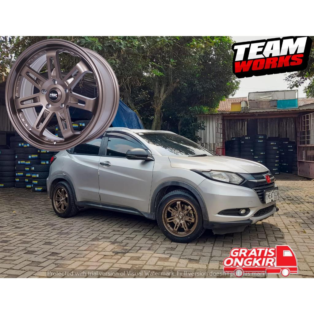PAKET VELG PLUS BAN MOBIL HSR DAIMON RING 17 LEBAR 75 ET40 COCOK BUAT HRV RUSH XPANDER R17 BRONZE