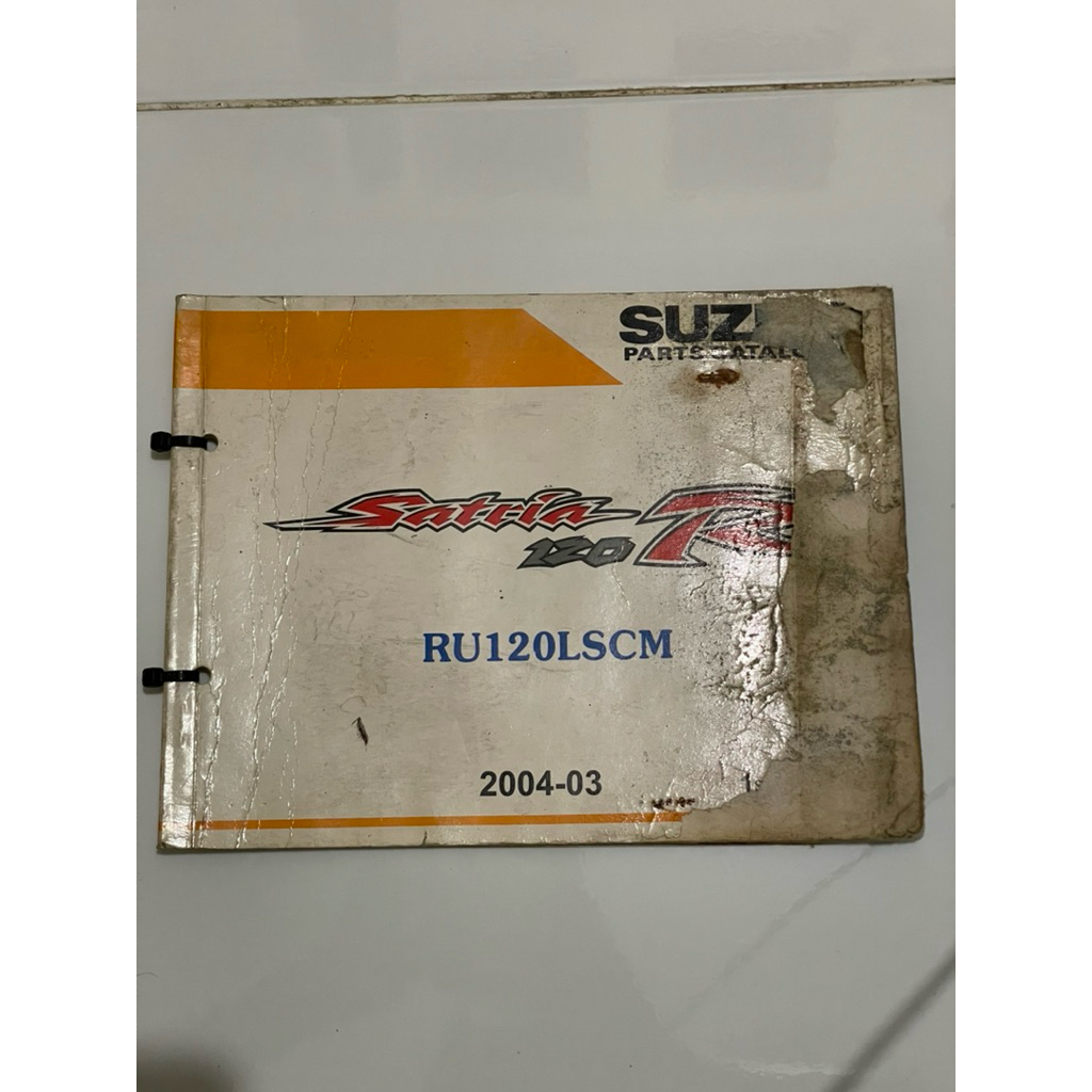 buku part katalog satria ru lscm satria hiu original bukan copian