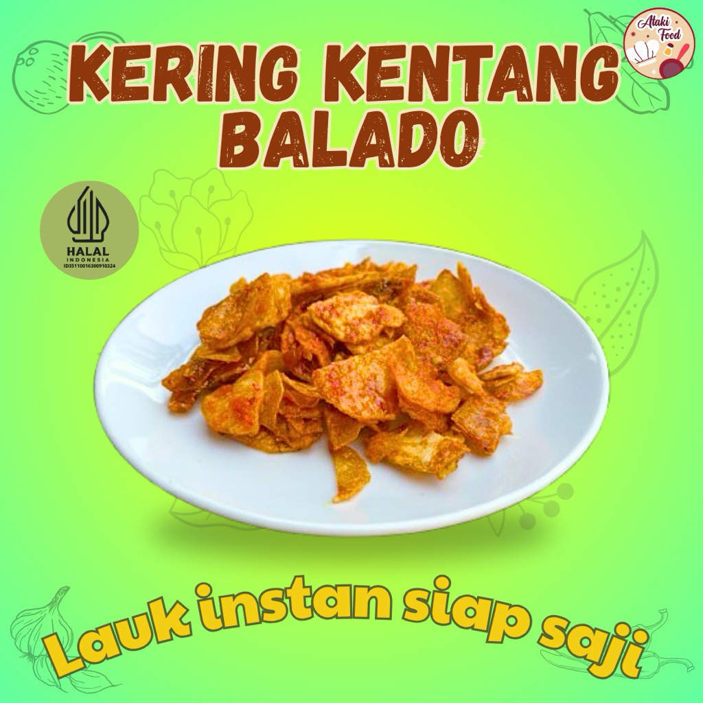 Kering Kentang Balado Crispy • Lauk Kering Crispy • Tahan Lama • Pedas Manis • Lauk Nasi dan Bekal H