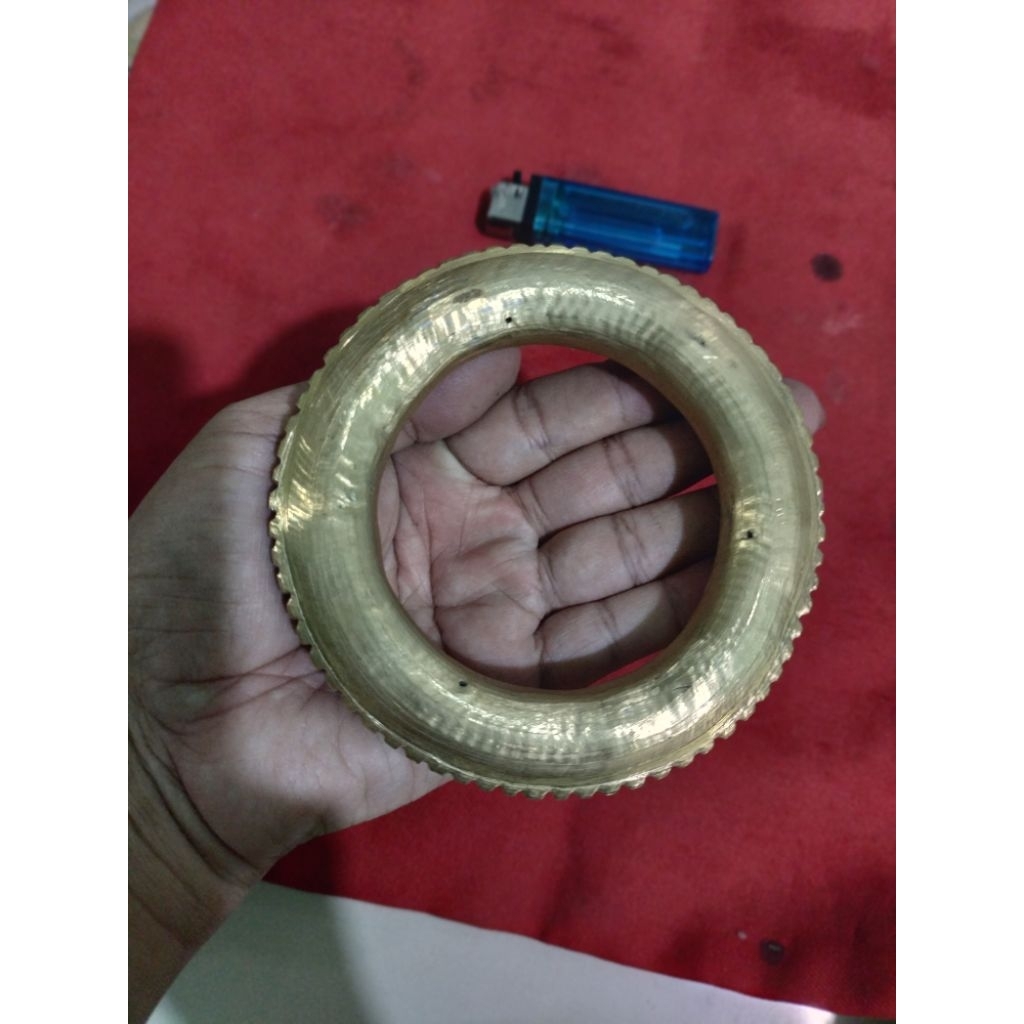 Gelang kuno dayak dari perunggu dia10.5cm.gelang belian dayak