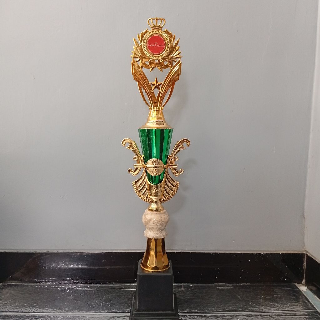 PIALA SATUAN CK IMPORT BESAR KOMBINASI MARMER GUCI 5 CM | PIALA MURAH PIALA TINGGI | PIALA LOMBA MTQ