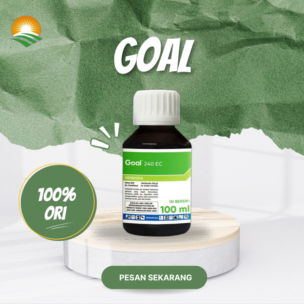 Goal 240 EC 100 mL - Herbisida Original Corteva | Obat Pembeku Biji Rumput & Gulma