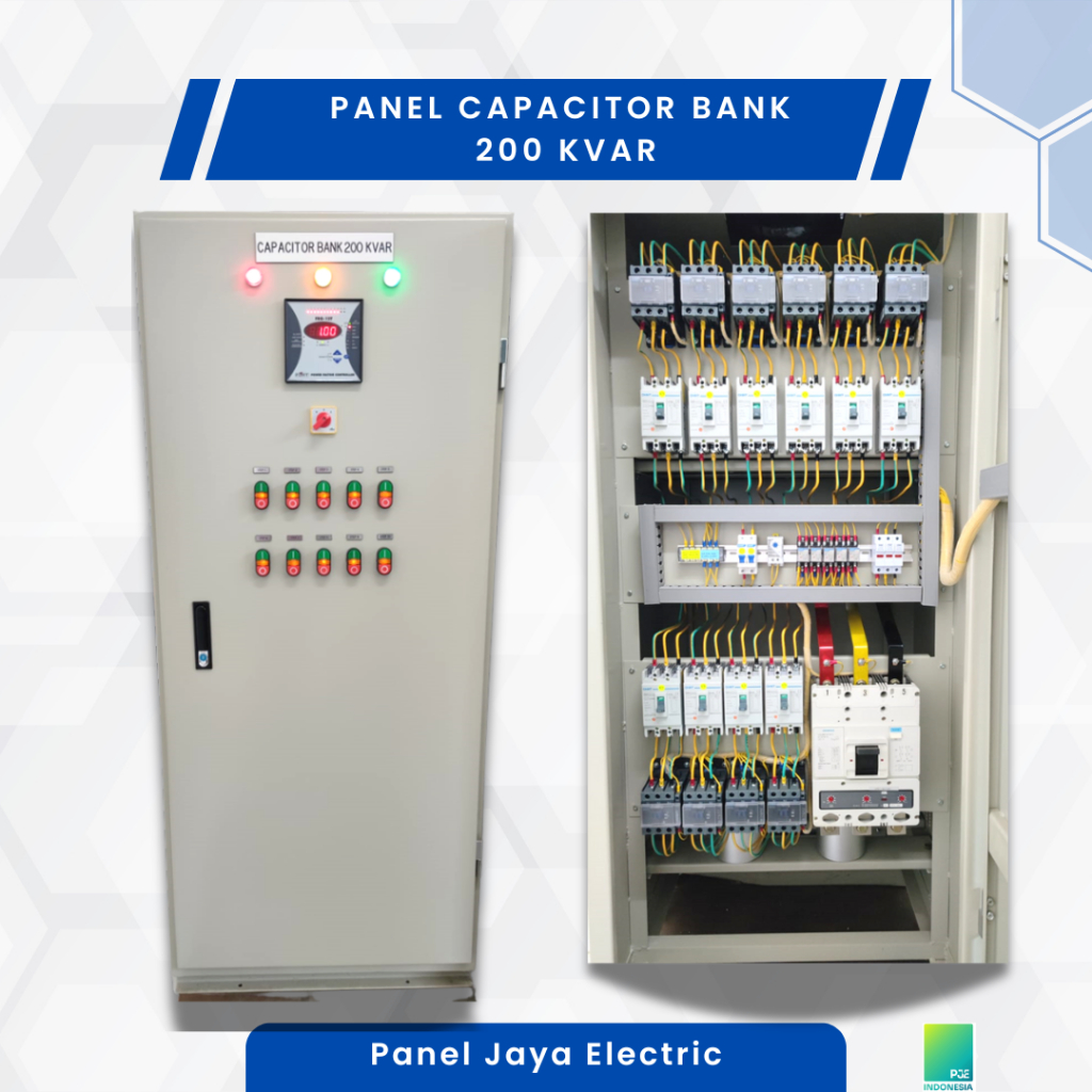 Panel Capacitor Bank 200 KVAr 10 Step - Kapasitor Bank (Panel Penghemat Listrik)
