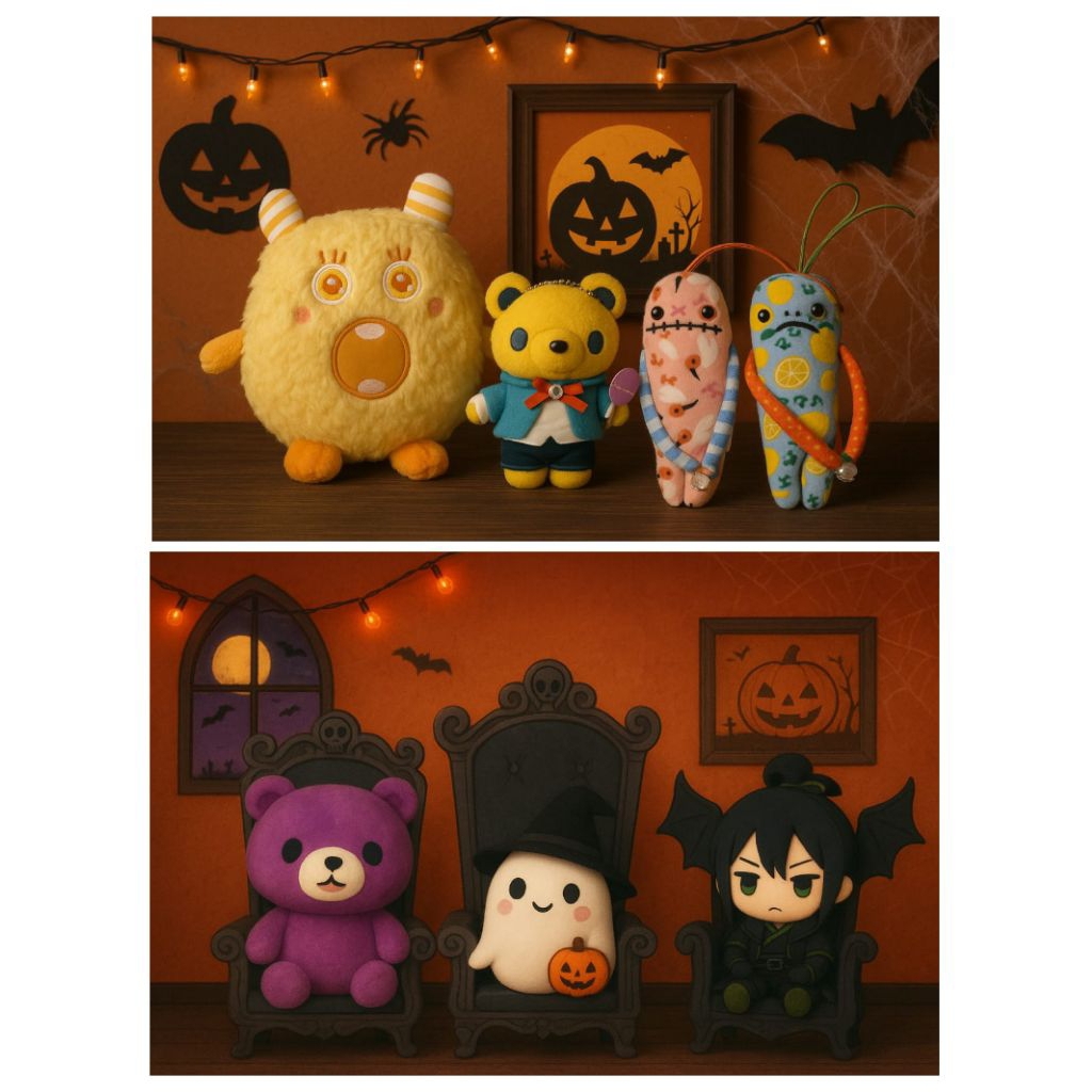 chikawa,gloomy bear,mokeke halloween
