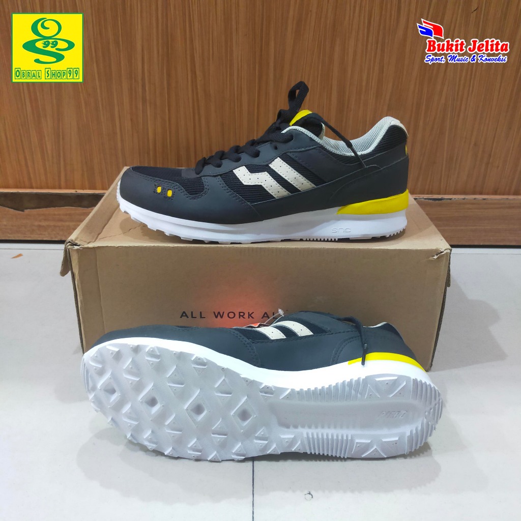 SEPATU LARI PIERO JOGGER BLACK MOONBEAM BLACK ORIGINAL