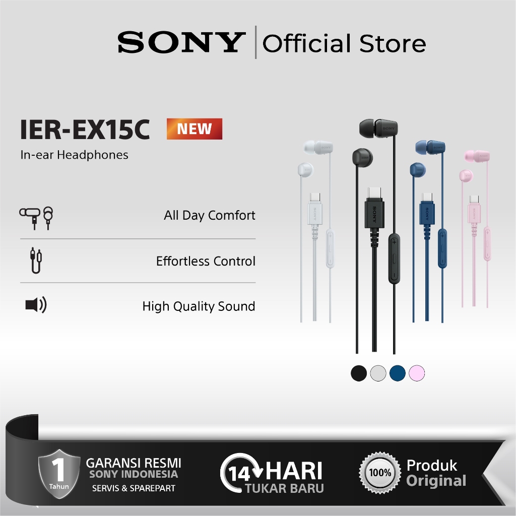 SONY IER-EX15C USB-C Wired Earphones / IEREX15C