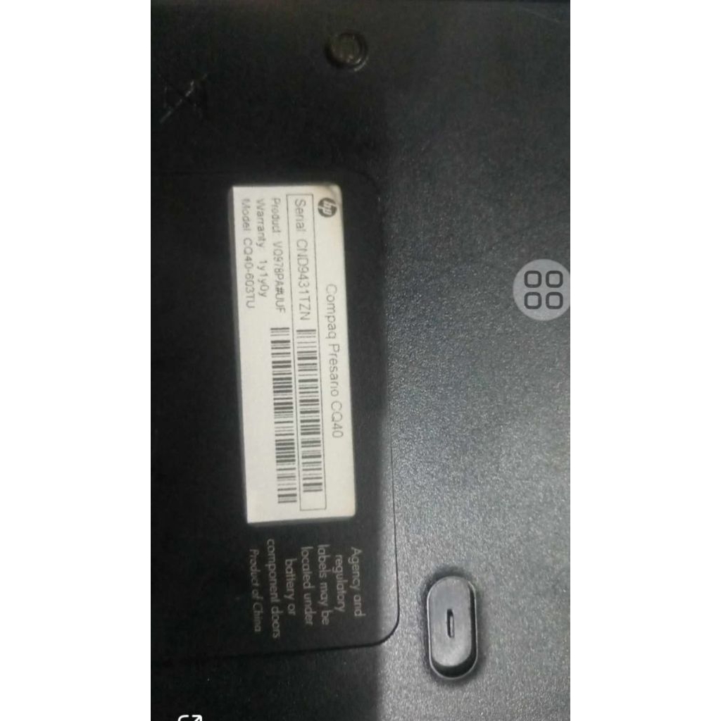 laptop compaq presario CQ40