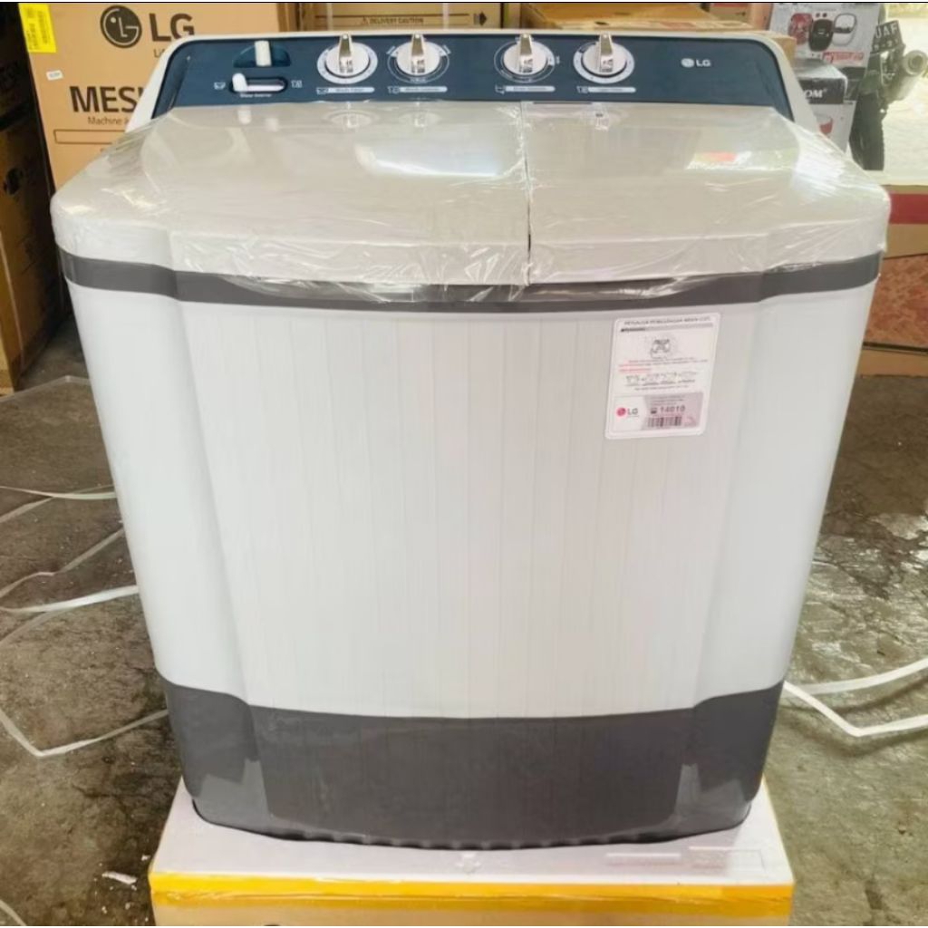 mesin cuci LG 8kg 2 tabung 8 kg washer laundry punch +3 roller jet pulsator wind jet dry wash jumbo 