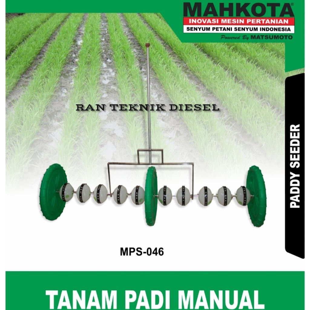 Alat Tanam Padi Manual Dorong MAHKOTA MPS 046