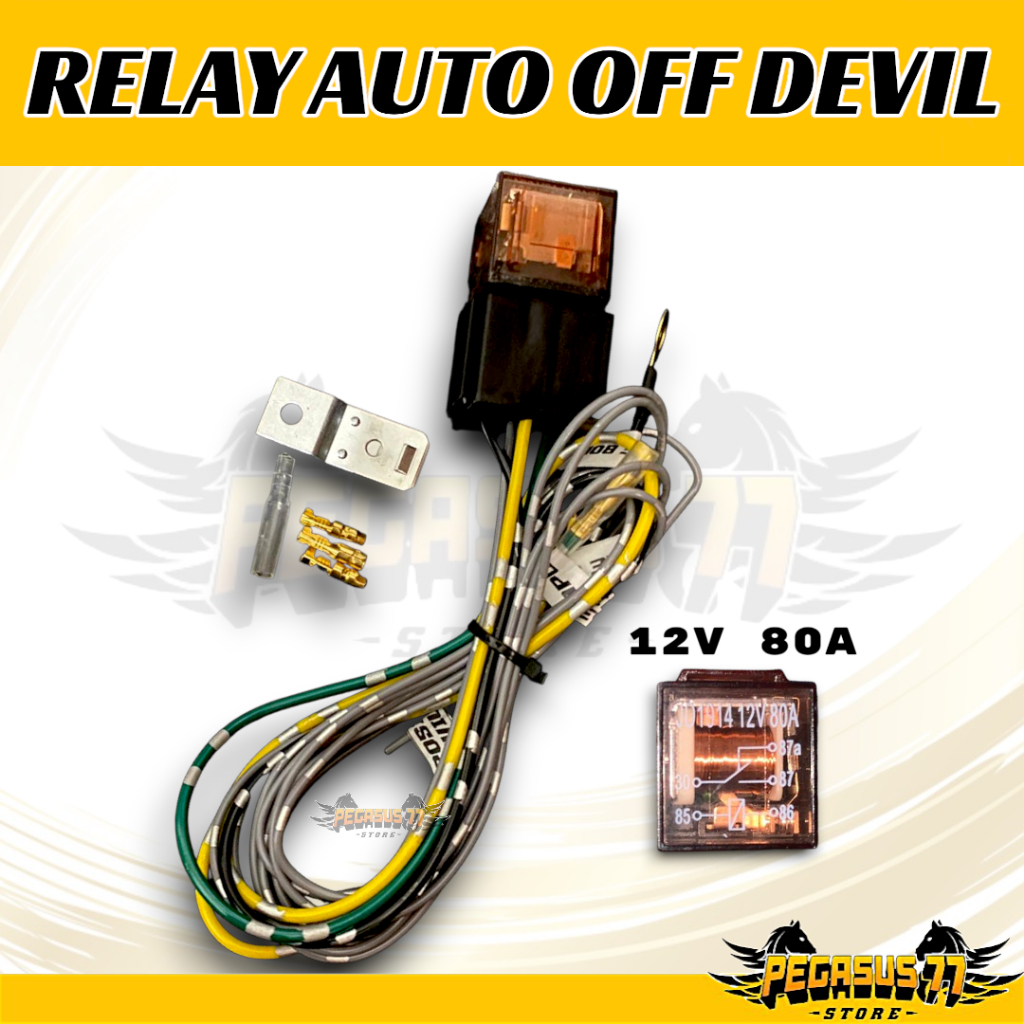 RELAY AUTO OFF DEVIL EYE I  DEVIL EYE OTOMATIS MATI I HEADLAMP FOGLAMP PROJE BILED