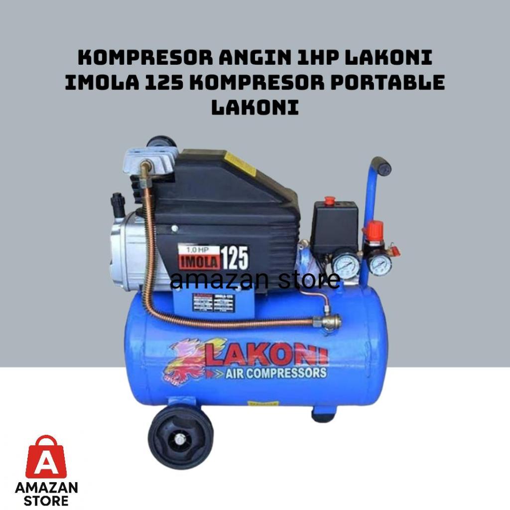 Kompresor Angin 1HP Lakoni Imola 125 25L kompresor portable Lakoni