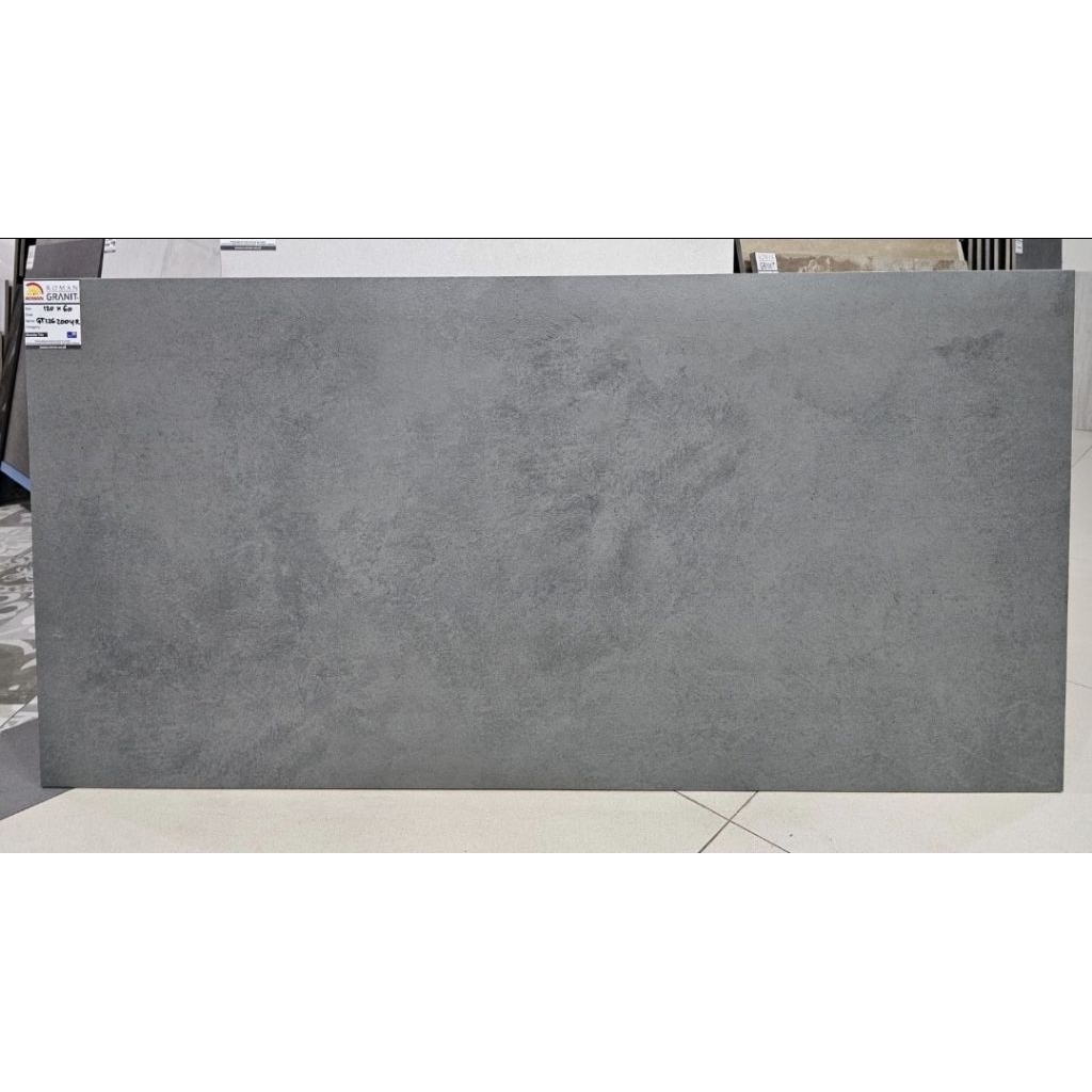 granit lantai 60x120 roman abu-abu texstur doff motif semen granit keramik lantai