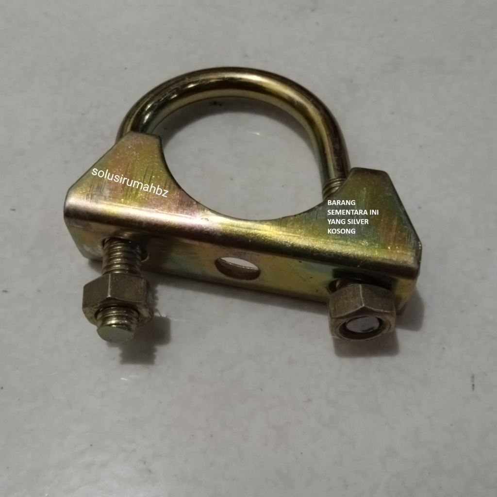 KLEM U JAKET gold CLAMP PIPA UNTUK ANTENA SPECIAL KLEM KNALPOT KLEM