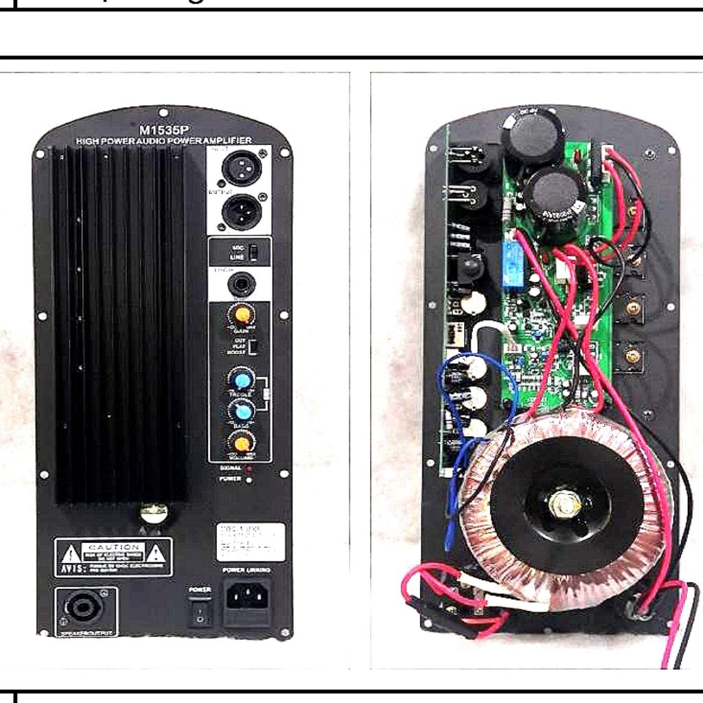 mesin aktif panel amplifier power m1538p 250w 8 ohm original harga perbuah
