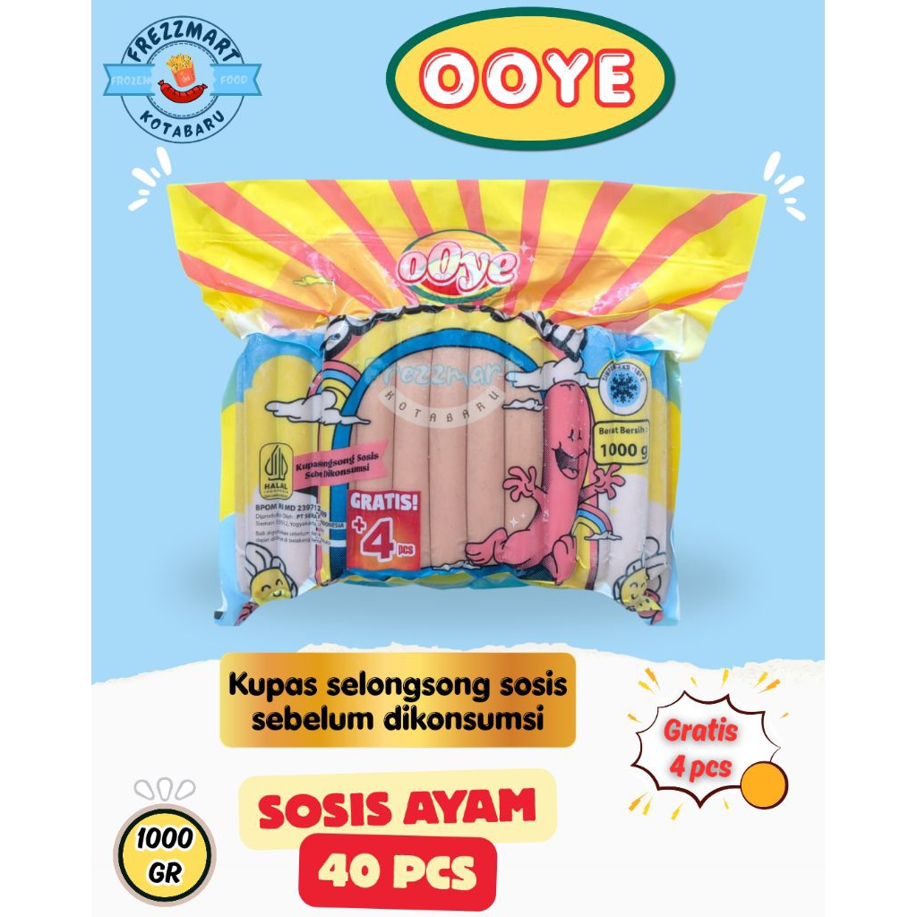 OOYE SOSIS AYAM 40+4 PCS Frezzmart Kotabaru