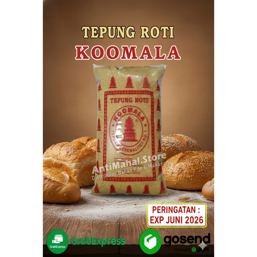 Tepung Roti halus Koomala/Tepung Panir halus /Tepung Roti Kualitas