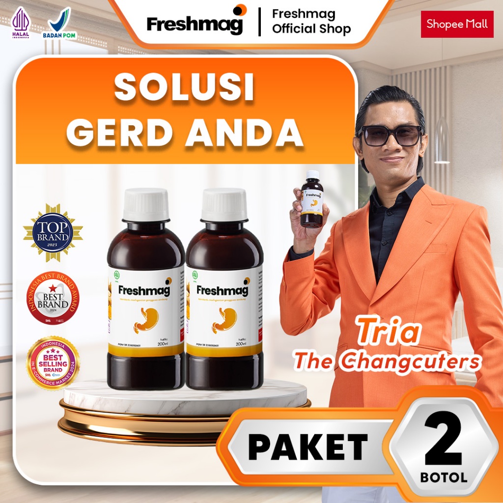 Promo Terlaris Madu Lambung Freshmag Paket 2 Botol - Obat Asam Lambung Radang Lambung Maag & GERD As