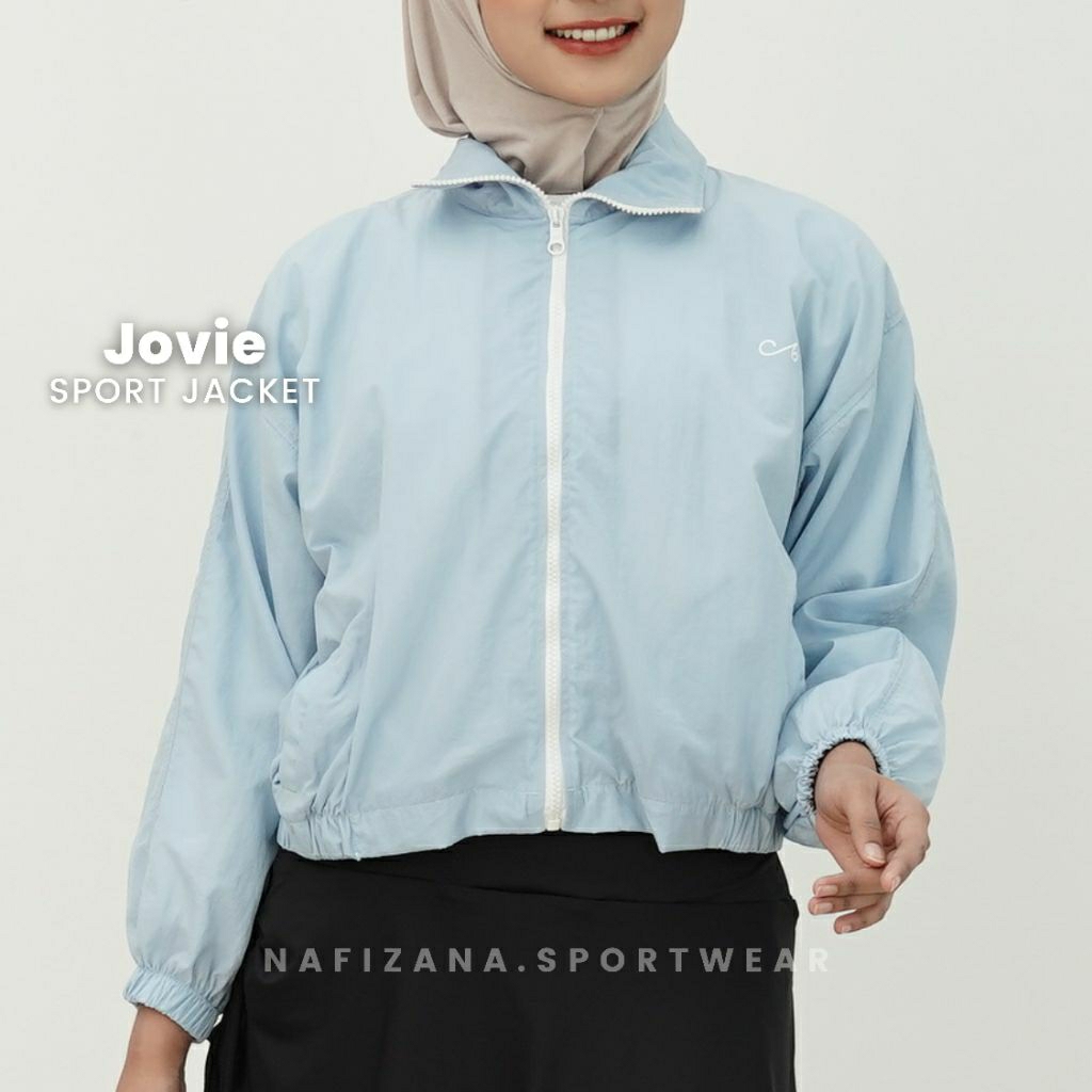 Nafizana - Jovie Sport Jaket / Jaket Olahraga Parasut / Jaket Lari / Jaket Wanita Parasut