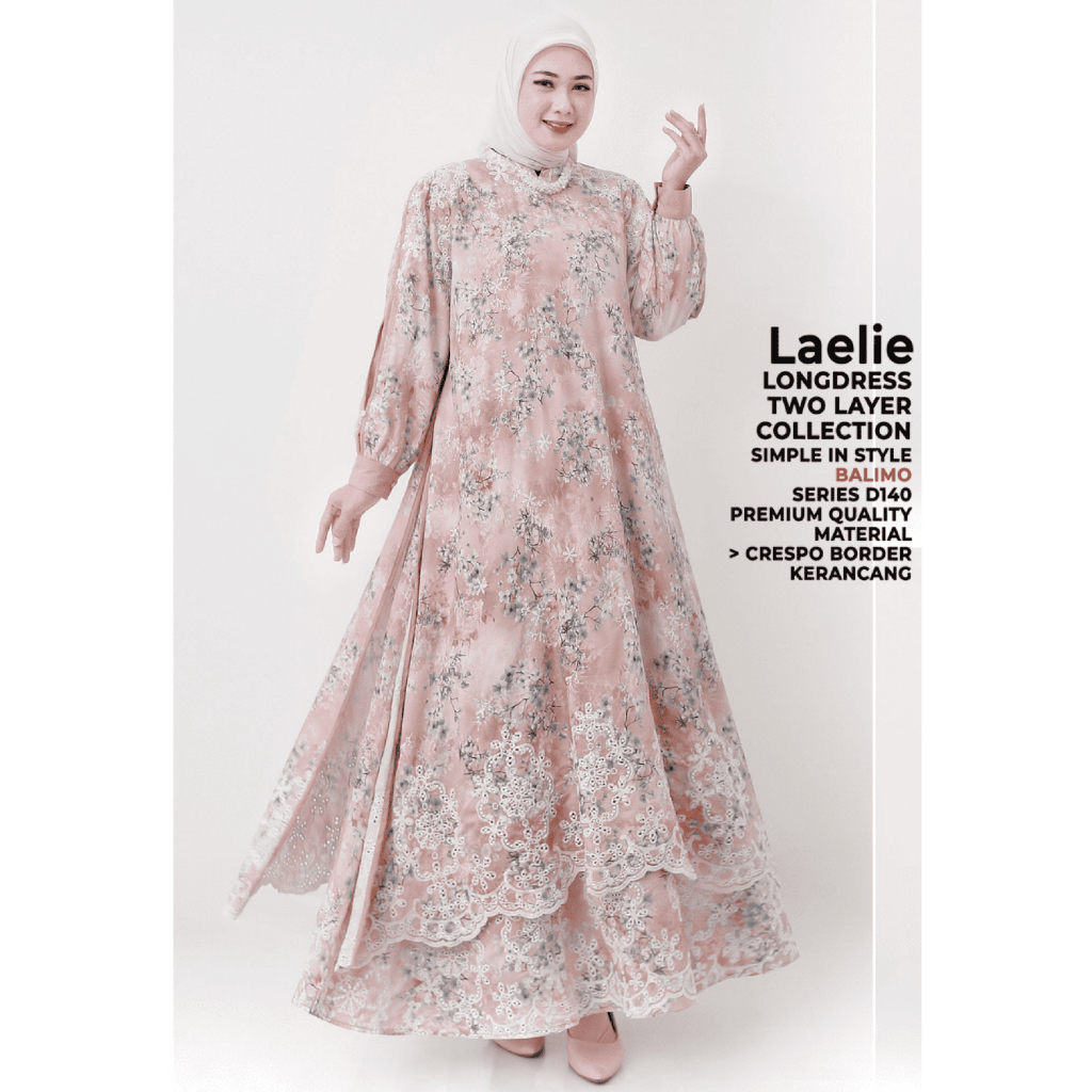 Balimo Laelie - dress balimo / gamis balimo / balimo original / balimo premium / Balimo Kerancang