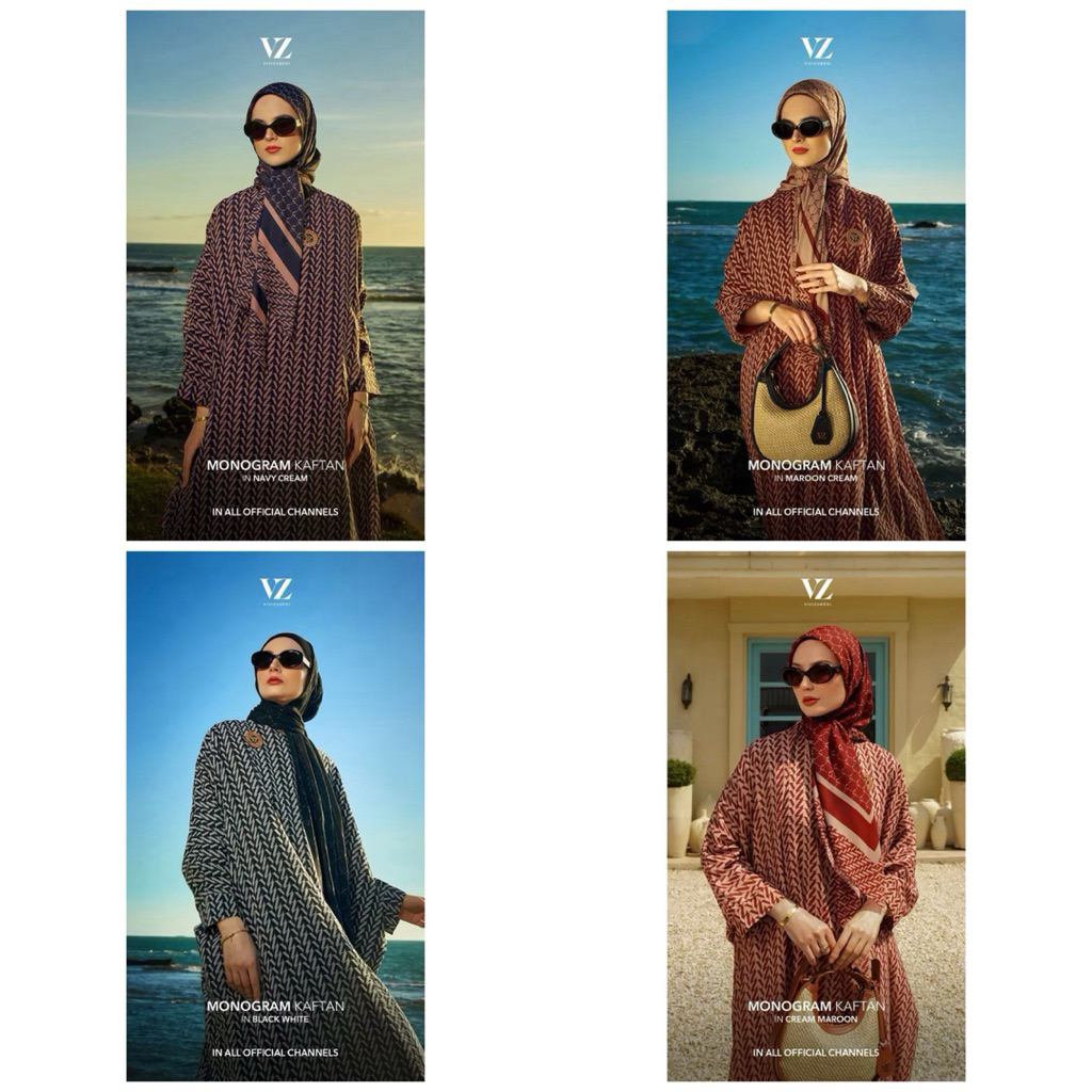 VIVI ZUBEDI -VZ MONOGRAM KAFTAN