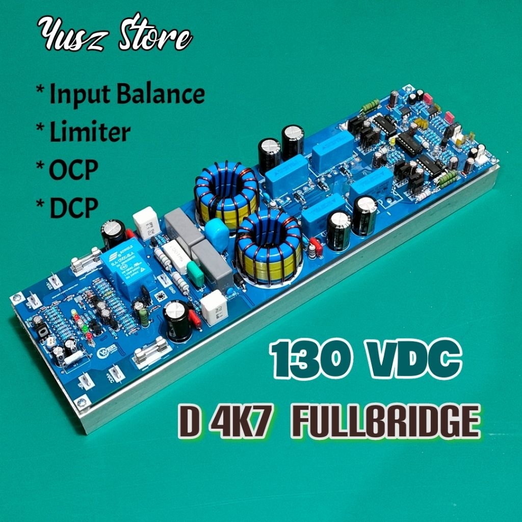 Class D D4K7 130V Full Fitur 4k7 Kit Power Amplifier 8 mosfet.