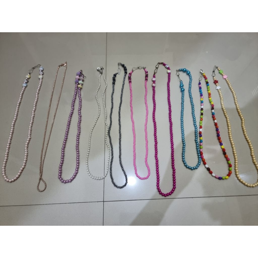 PRELOVED STRAP TALI MASKER MUTIARA RANTAI