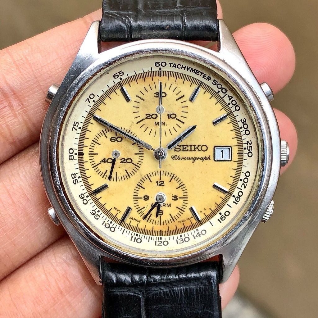 Seiko Quartz Date Chrono 7T32-7C60