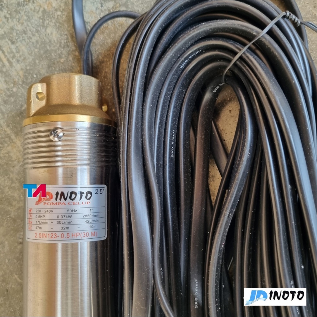 SUBMERSIBLE INOTO 2,5 inch 0.5HP + 30M KABEL