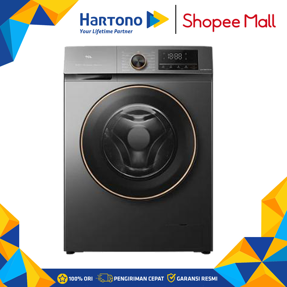 TCL 8 Kg Mesin Cuci Front Loading Washer TWF85-P11DG