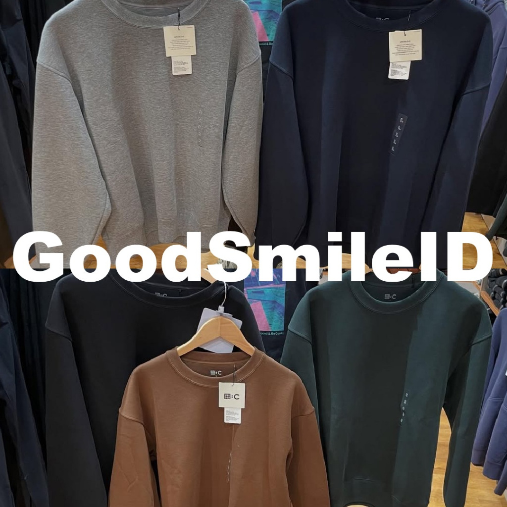 SALE Men Sweater Oversize Lengan Panjang Set Setelan Pria JASTIP UNIQLO