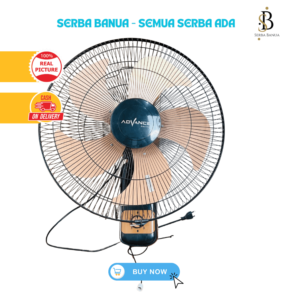 Kipas Angin Dinding Besi Murah / Kipas Angin Advance  Angin Kencang / Kipas Angin Bergaransi