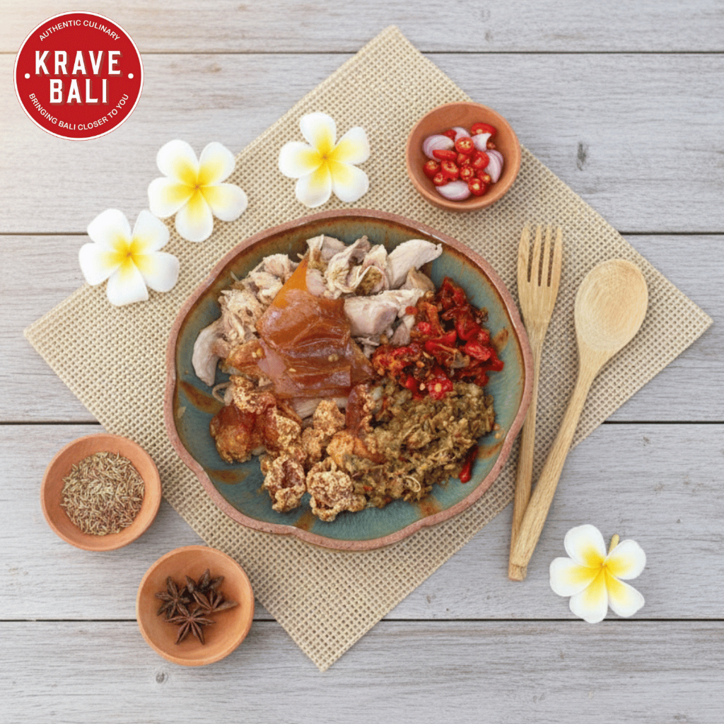 Rasakan Bali di Rumah Bigul Pak Dobiel (170g) dari KRAVE BALI - Babi Guling Asli