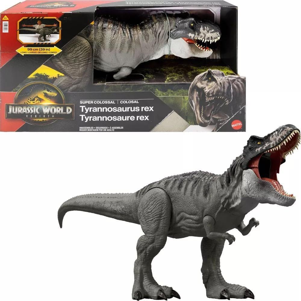 Mattel Jurassic World Rebirth Super Colossal Tyrannosaurus Rex