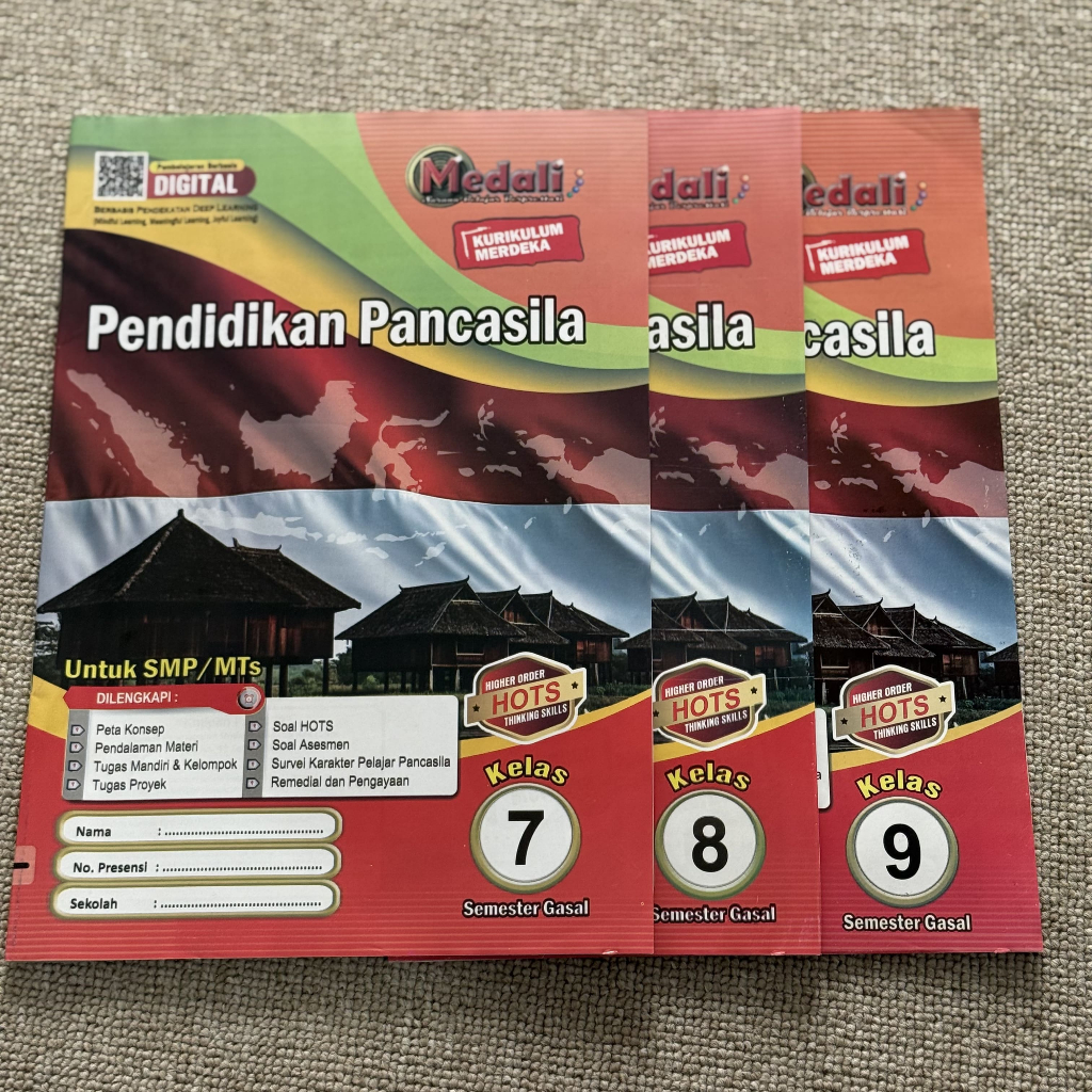 Buku LKS Pendidikan Pancasila Kelas 7 - 12 SMP SMA Semester Gasal Kurikulum Merdeka