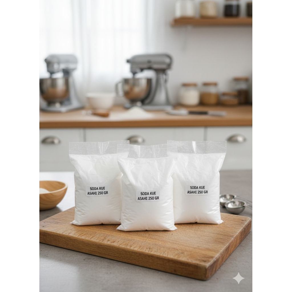 Baking Soda Asahi 250 Gram / Soda Kue Asahi 250 Gram