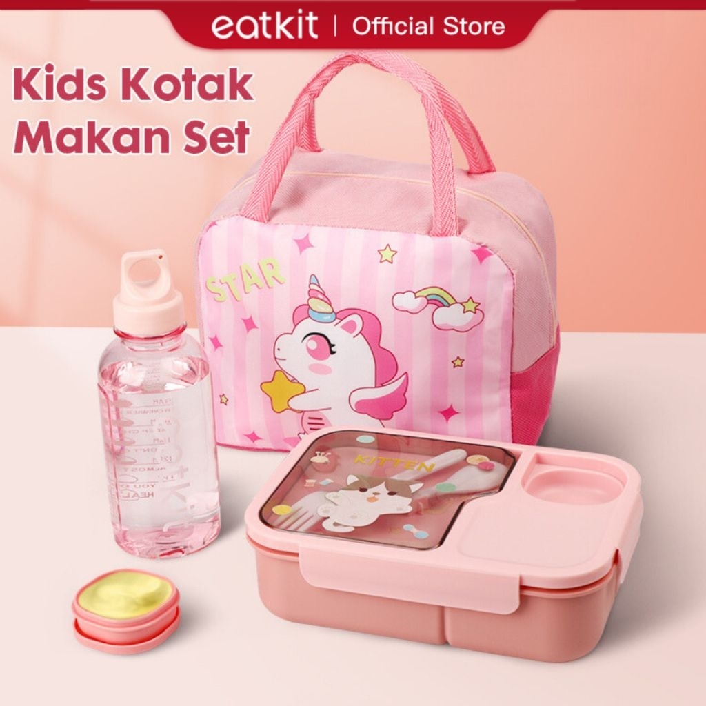 (EATKIT) TEMPAT MAKAN &  TUMBLER  Karakter Beruang/Bear