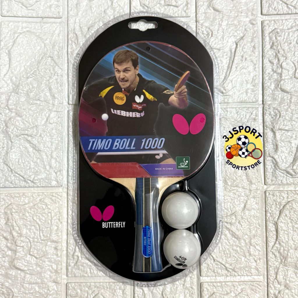 Bat Pingpong Bet Pingpong Butterfly TIMO BOLL 1000 ORIGINAL