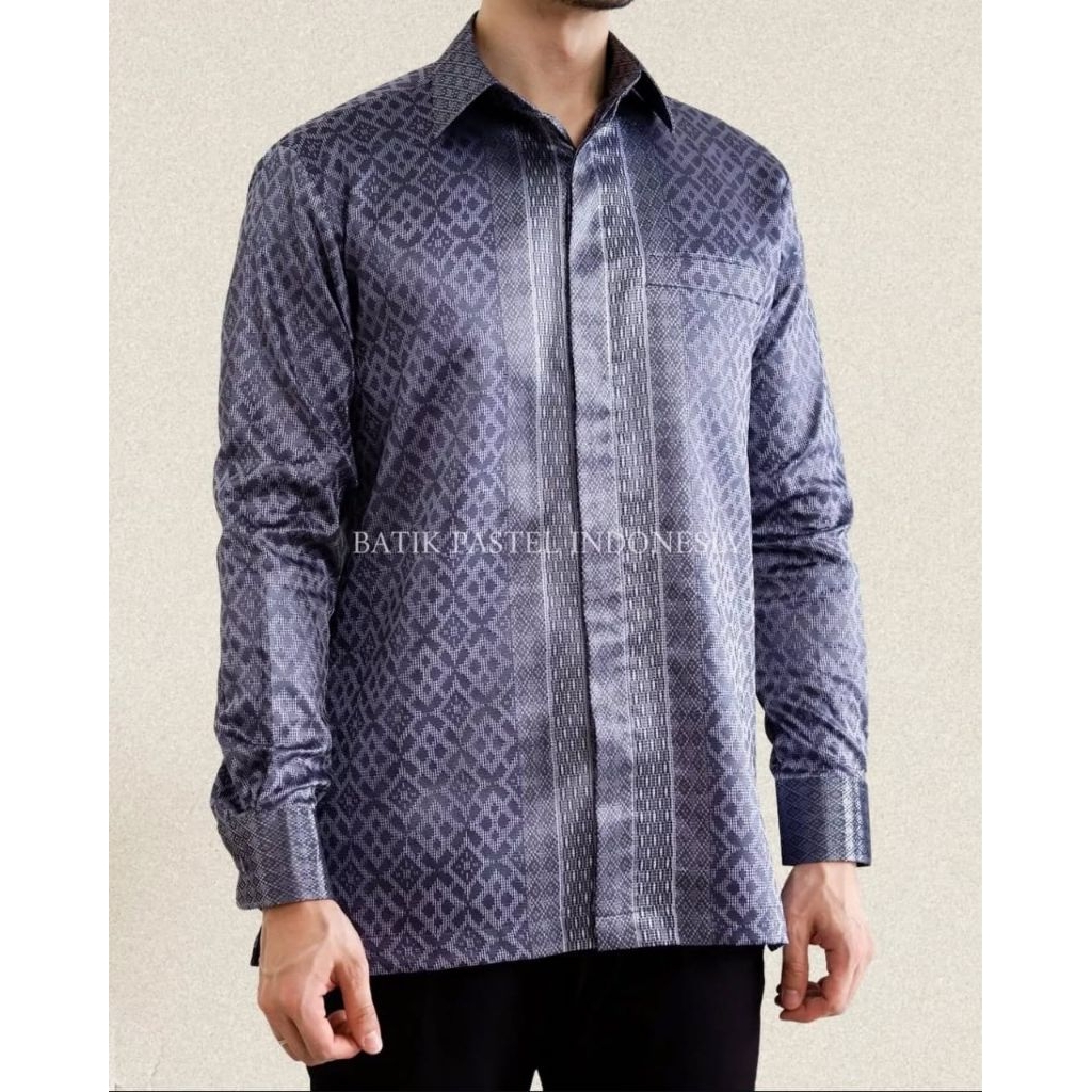 Kemeja lengan panjang, kemeja tenun baron, kemeja songket baron