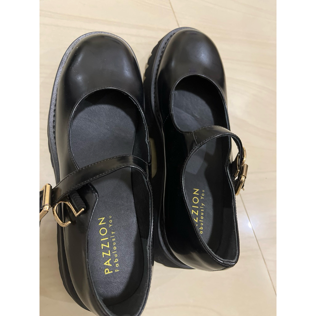 pazzion shoes original warna black Size 37 (NBU)