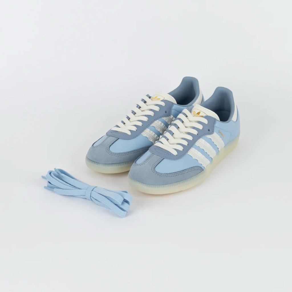 Adidas samba ruffle stripes blue (Resmi ADIDAS)